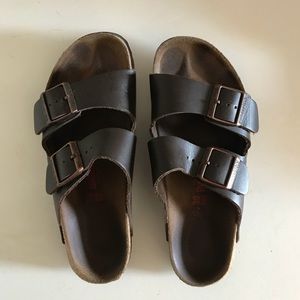 Brown Double Strap Birkenstock